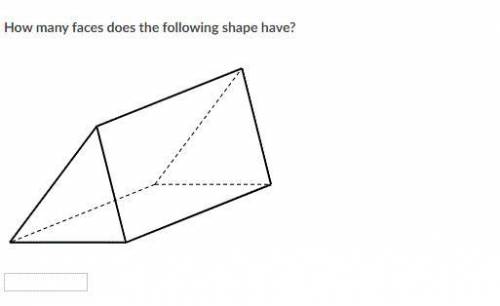 How many faces doe sthe following shape have?
