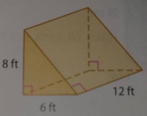 I need to find the lateral area of this prism​