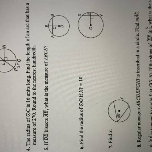 geometry: 18 points. questions 5 and 6. please help, it’s urgent. any help is appreciated & if