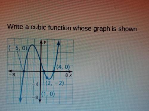 Write a cubic function whose graph goes through the points: (-6,0) (-3, 0) (0, -9) (3, 0)