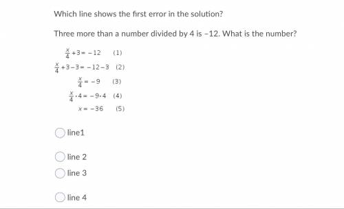 Which line shows the first error in the solution?