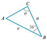 Find the indicated angle . (Use either the Law of Sines or the Law of Cosines, as appropriate. Assu