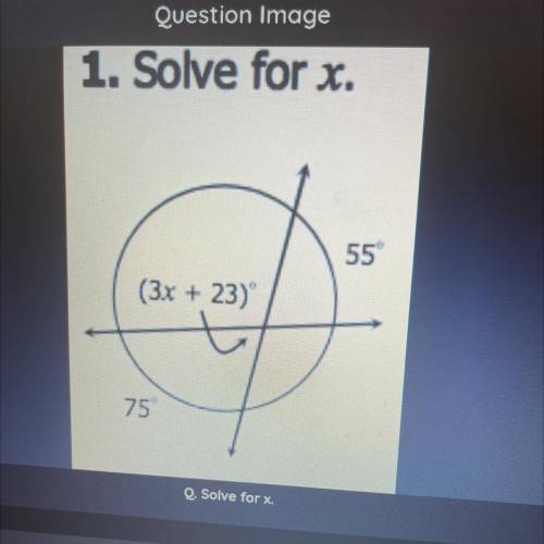 Please solve for x (give answer and explain if you can)