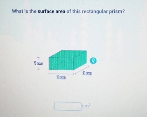 What is the surface area of this rectangular prism?​