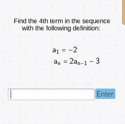 What is the 4th term in the sequence?