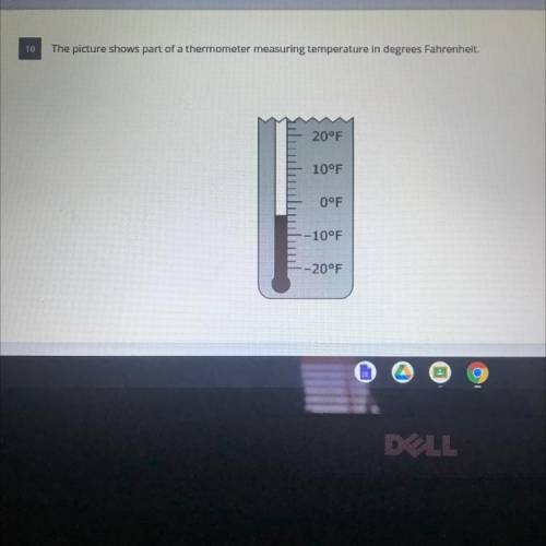 What is the temperature, in degrees Fahrenheit, shown on the thermometer to the nearest integer