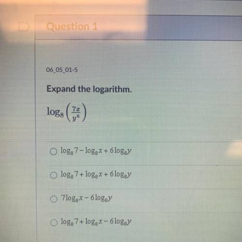 Expand the logarithm