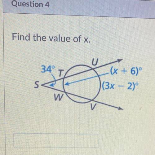 Find the value of x.
Help me pleaseeee!!!