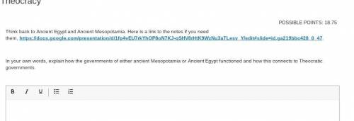 HURRY PLEASE

In your own words, explain how the governments of either ancient Mesopotamia or Anci