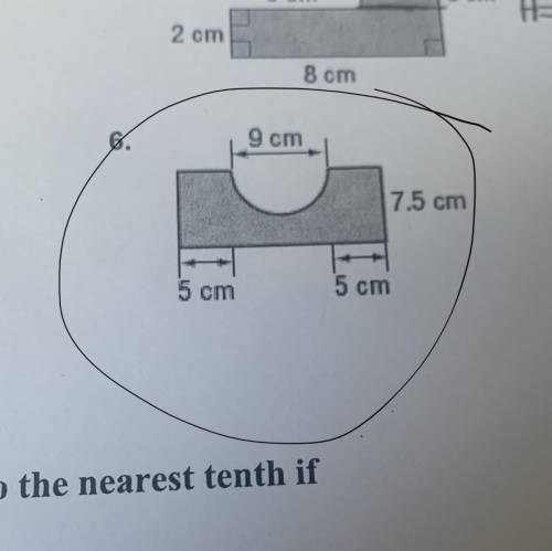 Find the area of each figure. round to the nearest tenth if necessary. use 3.14 for pi.
