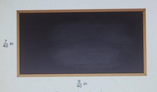 [INFO]

The dimensions of a blackboard are 9/10 of a meter by 7/10 of a meter. In a drawing of the