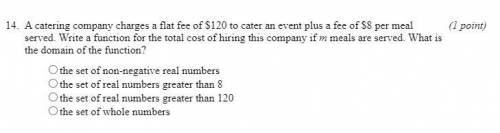 C catering company charges a flat fee of 120$...