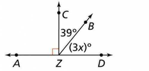 What is the measure of ∠AZB in the figure?