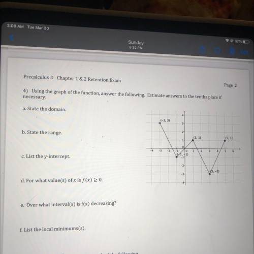 Please help quickly I will mark brainliest!! At least the equation of the graph please