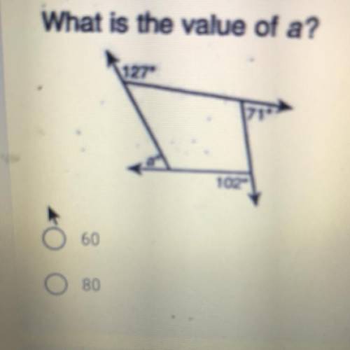 What is the value of a?