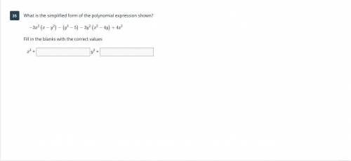I need help with. What is the simplified form of the polynomial expression shown?