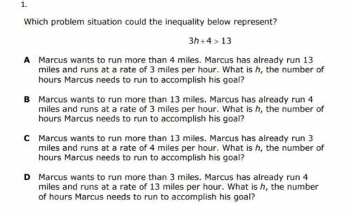 Which problem situation could the inequality below represent.