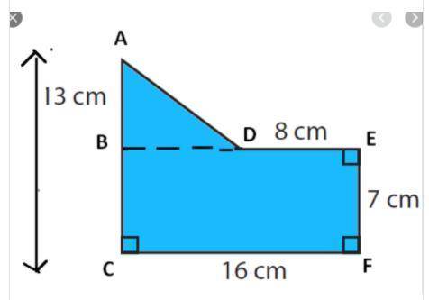 Find the total area of the composite figure