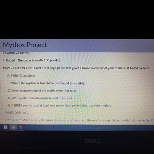 (60 points) Write a 2 page paper about norse mythology