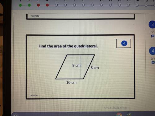 NEED HELP! Find the area of the quadrilateral. (Geometry)