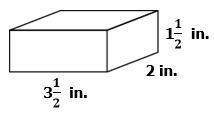 A student has a box in the shape of a rectangular prism, as shown.

Which expression represents th