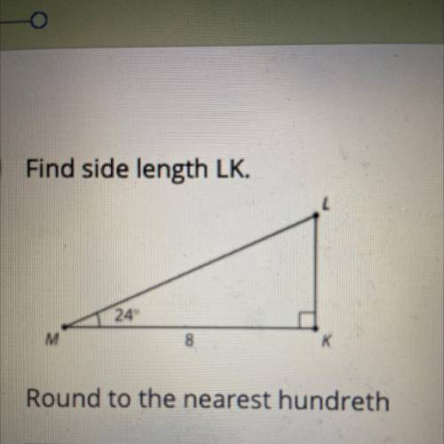 Find side length LK.
Round to the nearest hundreth
HELPP ASAPP