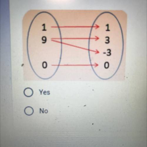 6) Does the mapping diagram show a function?