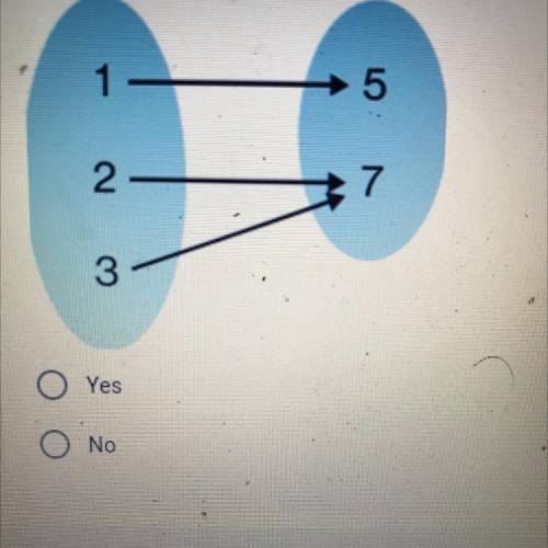 16) Does the mapping diagram show a function?