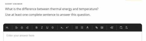 GIVING BRAINLIEST IF YOU ANSWER CORRECTLY)

What is the difference between thermal ene