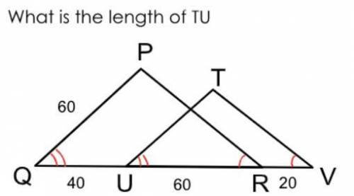 What is the length of TU?