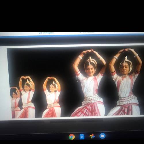 Look at the photo of modern Indian dancers performing a traditional dance. Why might

ancient arts