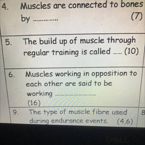 Just need number 5 can anyone help