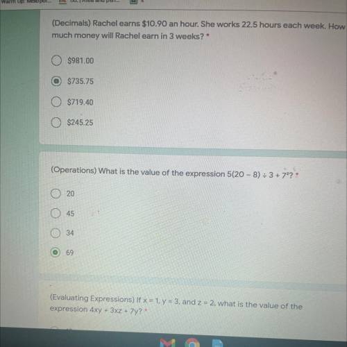 Is this correct if not can someone give me the answer I will mark u brilliant