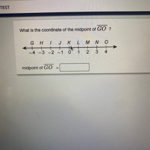 What is the coordinate of the midpoint of GO?