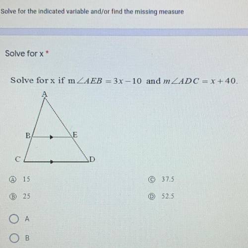 Solve for x*
please help