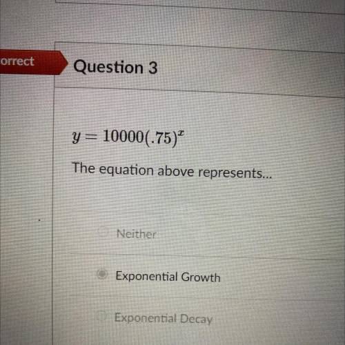 The equation above represents what? PLZ HELP NO LINKS