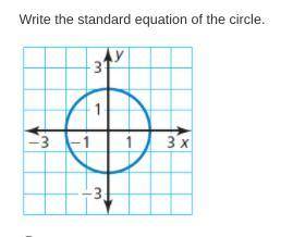 Write the standard equation of the circle.