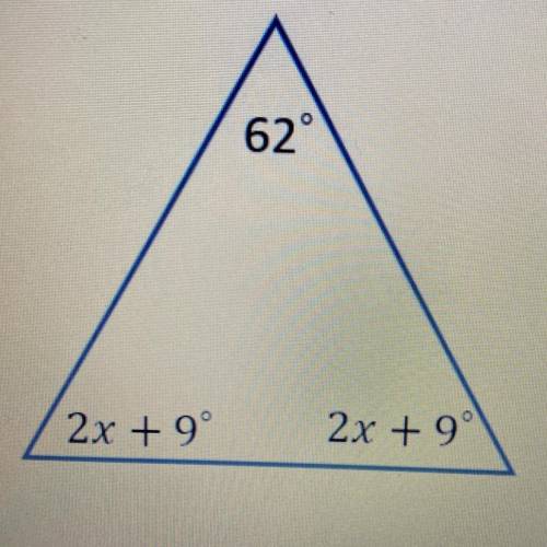 HELP ASAP. solve for x