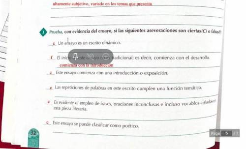These are just my spanish answers. ignore