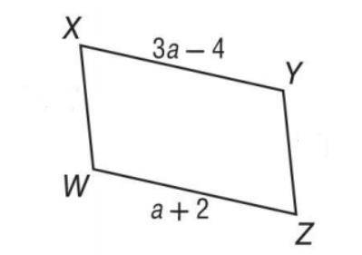 I need help plzzzzzzz is due today :(

Find the length of side XY given the following parallelogra