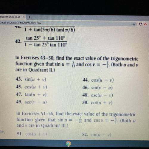 I need help with 44 and can you please show me how you figured it out?