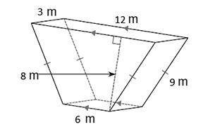 find the volume of the trapezoidal prism