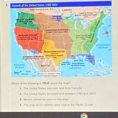Growth of the United States 1783-1853

Ceded to Great Britain, 1811
CANADA
Ceded by Britain
Webste