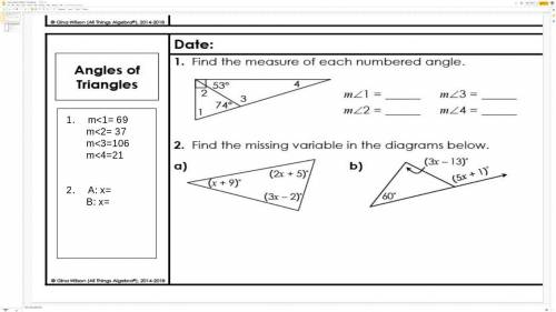 Find the missing variable in the diagrams below . Number 2