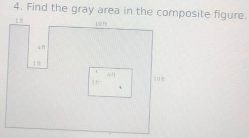 I need help what is the area of this composite figure​