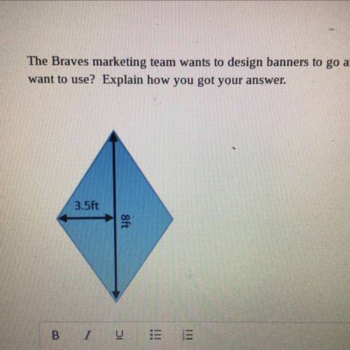 Whoever responds first will get marked Best!please look at the picture!

The Braves marketing team