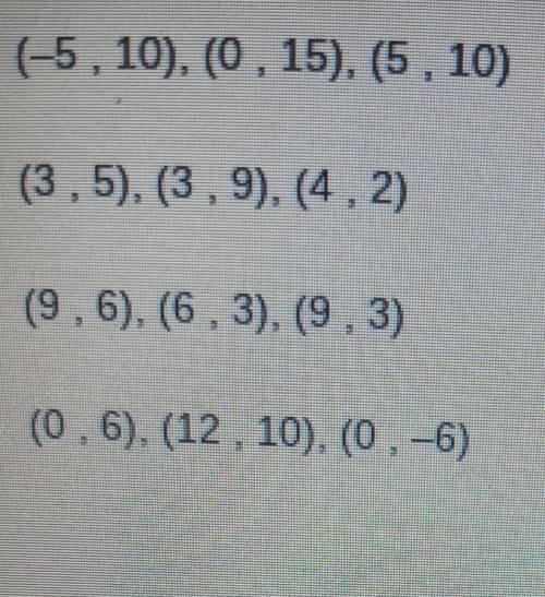 Which of the following sets is a ordered function​ plz press the picture to see the ordered pairs