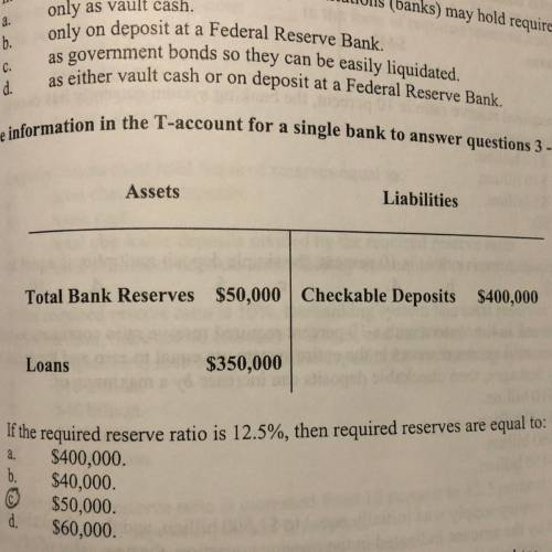 If the required reserve ratio is 12.5 %, then the maximum additional amount this bank lend is $0 $1
