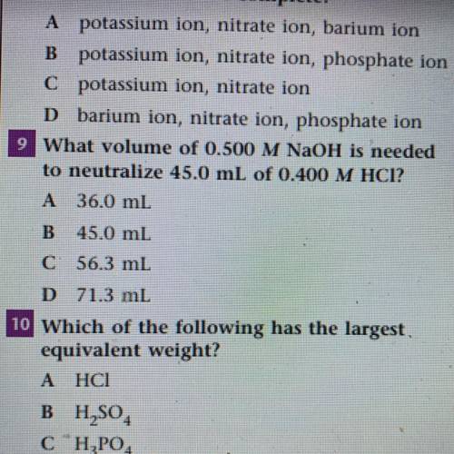 Help for number 9 Please!