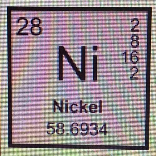 According to the periodic table entry,how many electrons does nickel have in its valence level?

A